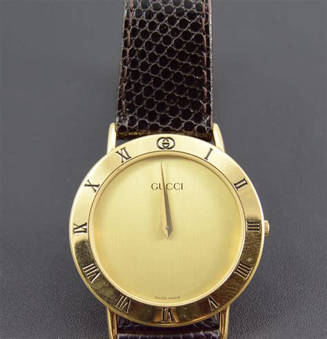 gucci vintage watch ladies gold black